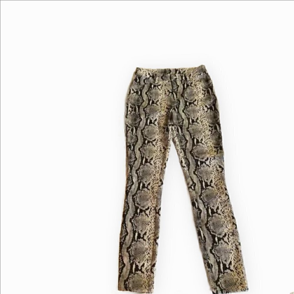 Sunset Spring Snake Skin Print Boot Cut High Rise Pants Small - Picture 4 of 4